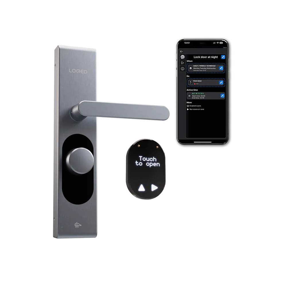 LOQED Touch Smart Lock – Serratura smart senza chiave (Black o Silver) - Image 7