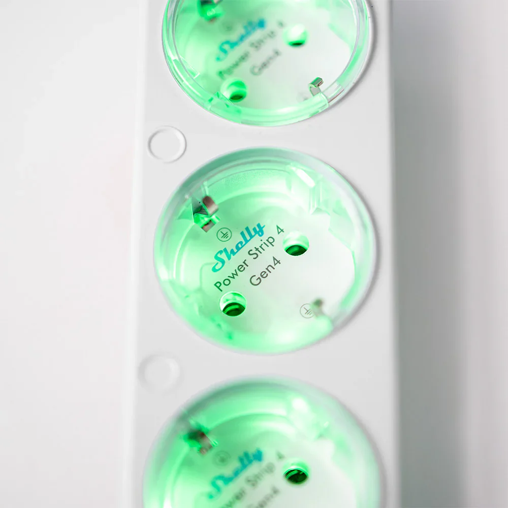 Shelly Power Strip 4 Gen4 - Ciabatta smart con 4 prese indipendenti, monitoraggio consumi e supporto Matter - Image 8