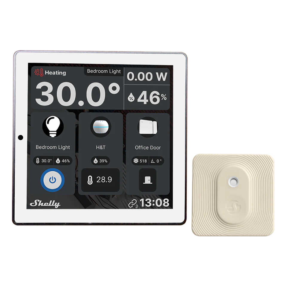 Shelly Wall Display - BLU H&T + Placca Adattatore 503 – 502 Universale per Termostati e Dispositivi Smart - Image 12