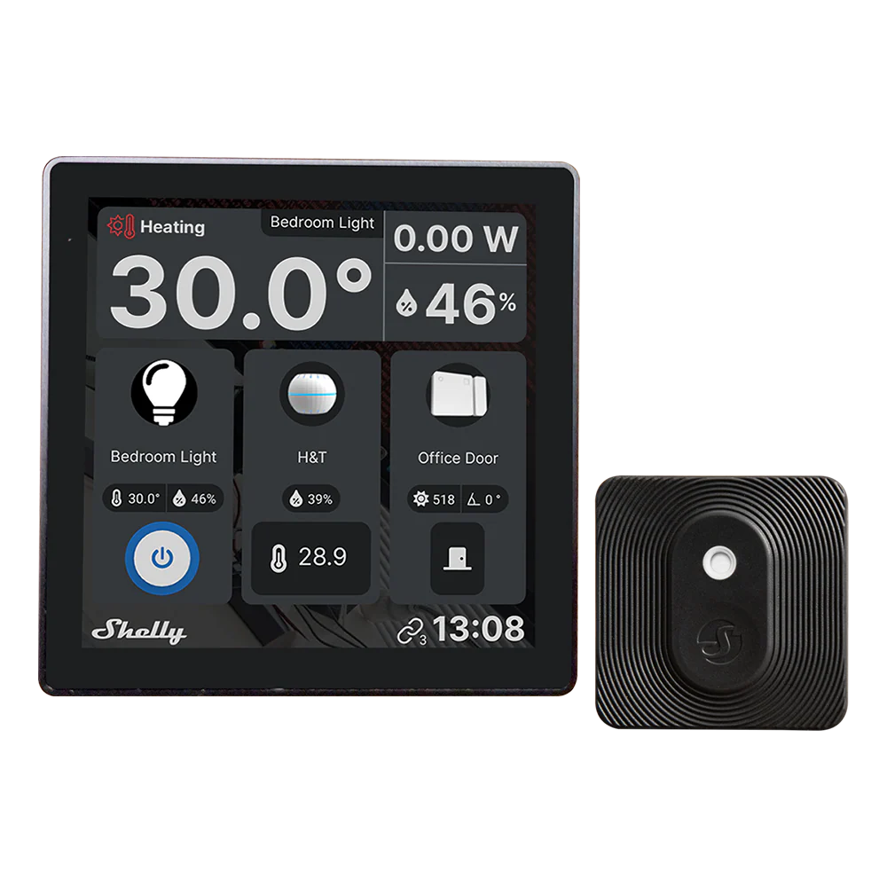 Shelly Wall Display - BLU H&T + Placca Adattatore 503 – 502 Universale per Termostati e Dispositivi Smart - Image 13