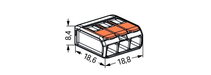 Wago 221-413 (Conf. 50 pz) - Morsetto di giunzione con leve - Image 7