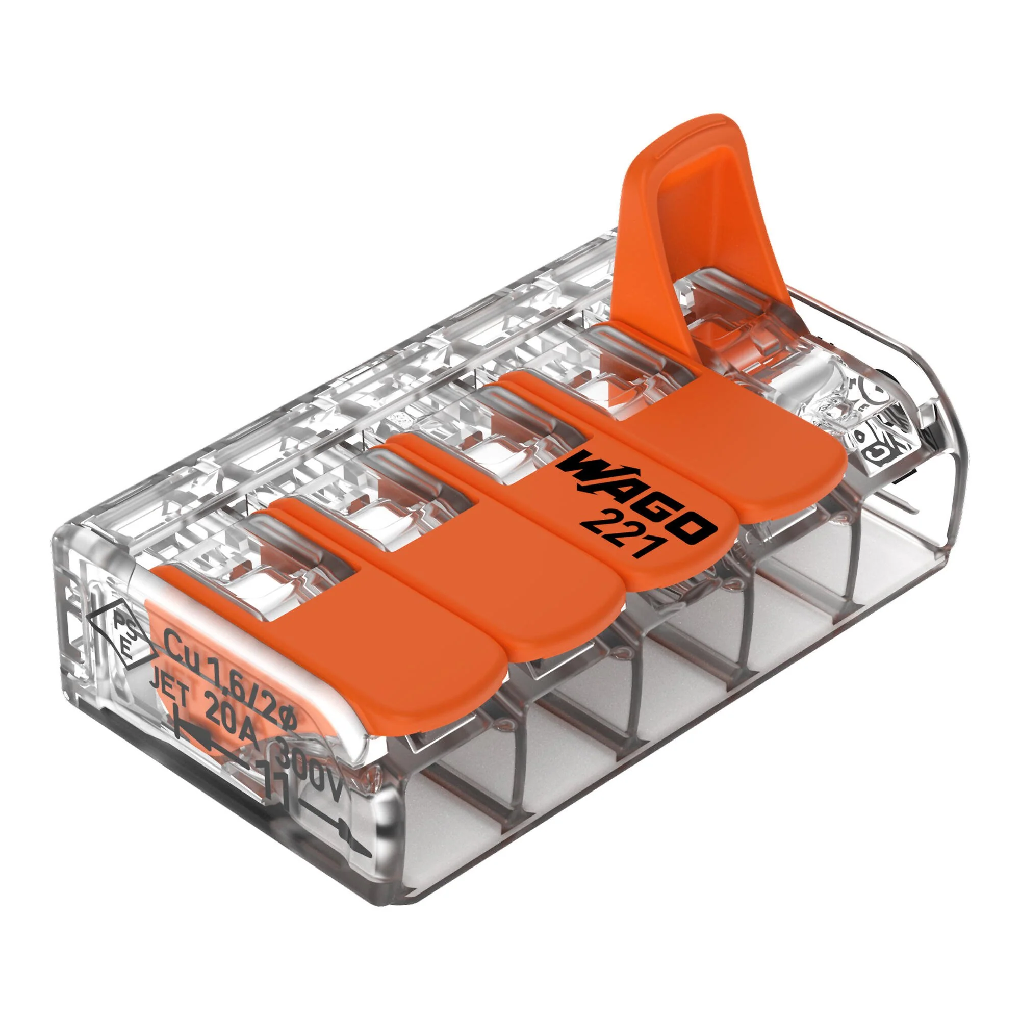 Wago 221-415 (Conf. 25 pz) - Morsetto di giunzione con leve - Image 4