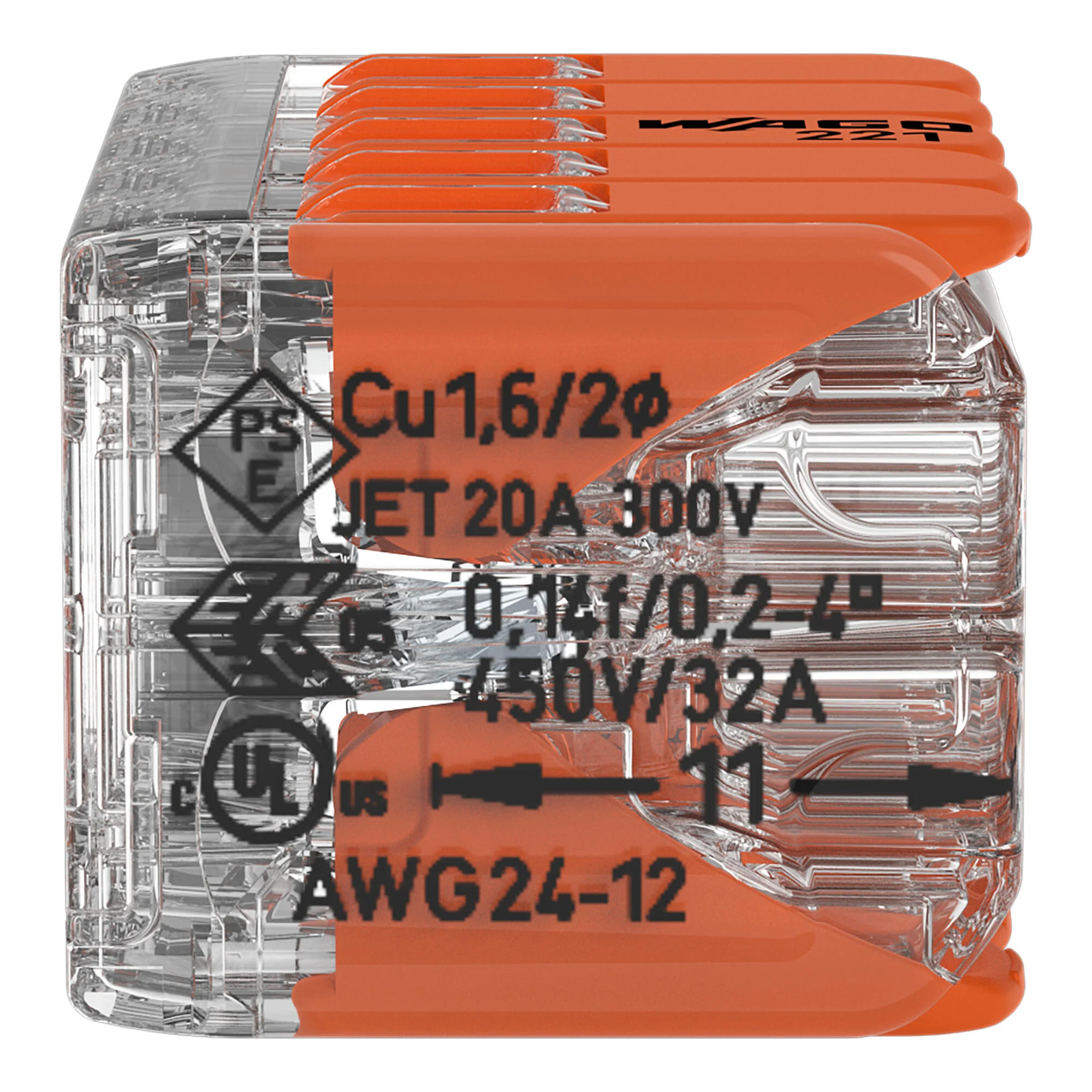 Wago 221-420 (Conf. 15 pz) - Morsetto di giunzione con leve - Image 2