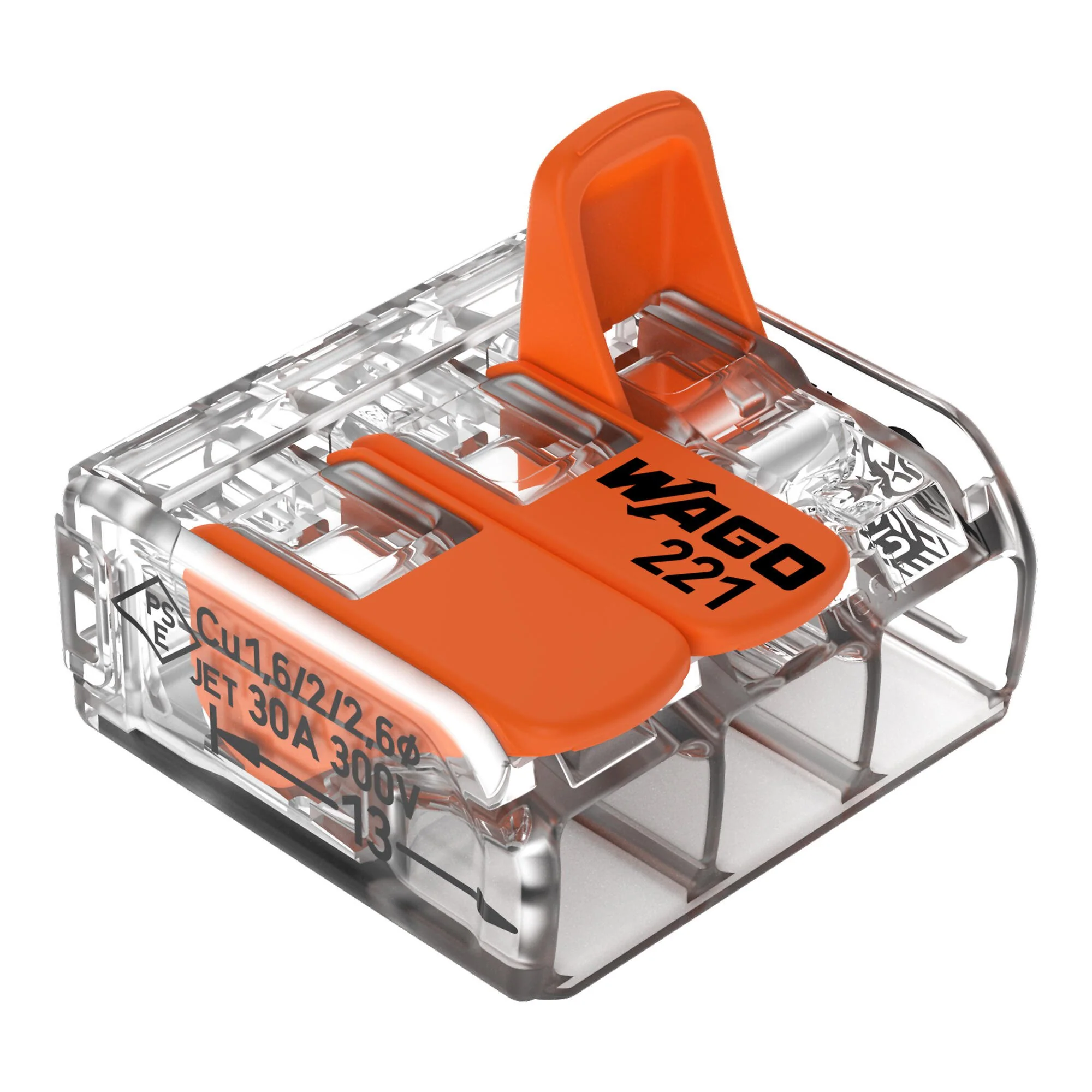 Wago 221-613 (Conf. 30 pz) - Morsetto di giunzione con leve - Image 4